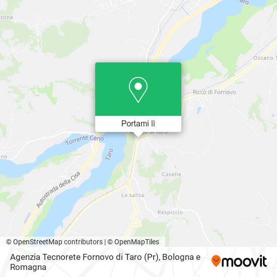 Mappa Agenzia Tecnorete Fornovo di Taro (Pr)