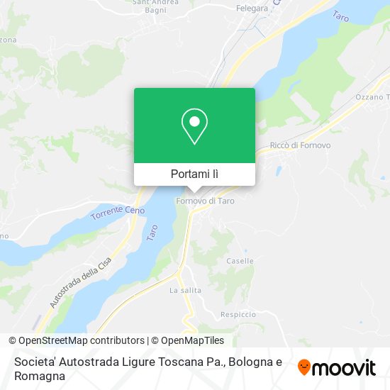 Mappa Societa' Autostrada Ligure Toscana Pa.