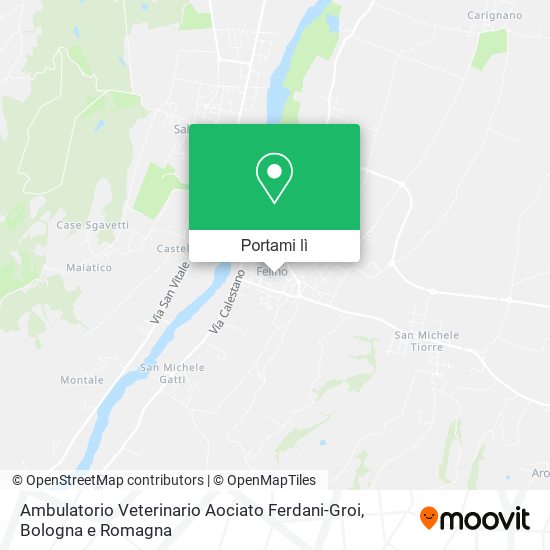 Mappa Ambulatorio Veterinario Aociato Ferdani-Groi