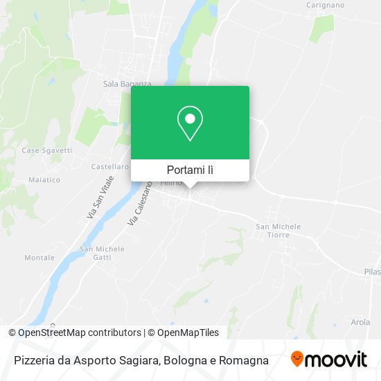 Mappa Pizzeria da Asporto Sagiara