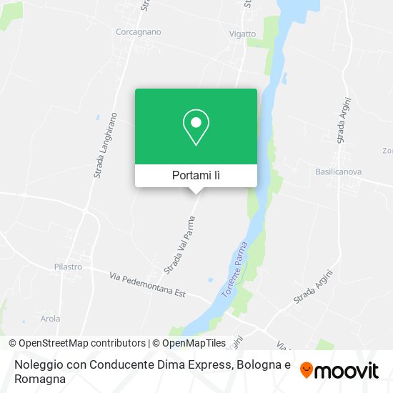 Mappa Noleggio con Conducente Dima Express