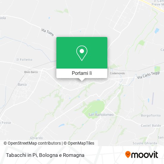 Mappa Tabacchi in Pi
