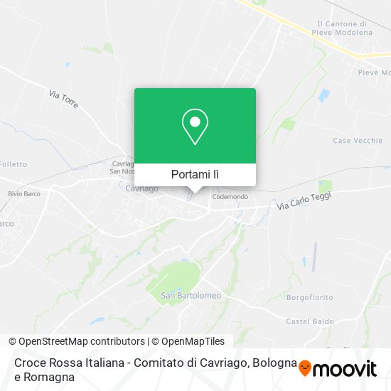 Mappa Croce Rossa Italiana - Comitato di Cavriago