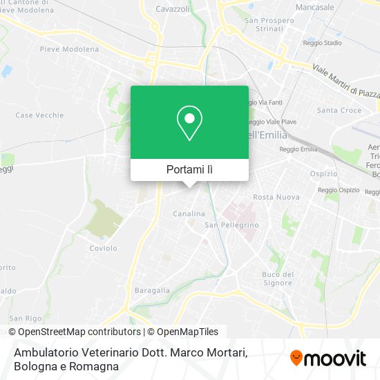 Mappa Ambulatorio Veterinario Dott. Marco Mortari