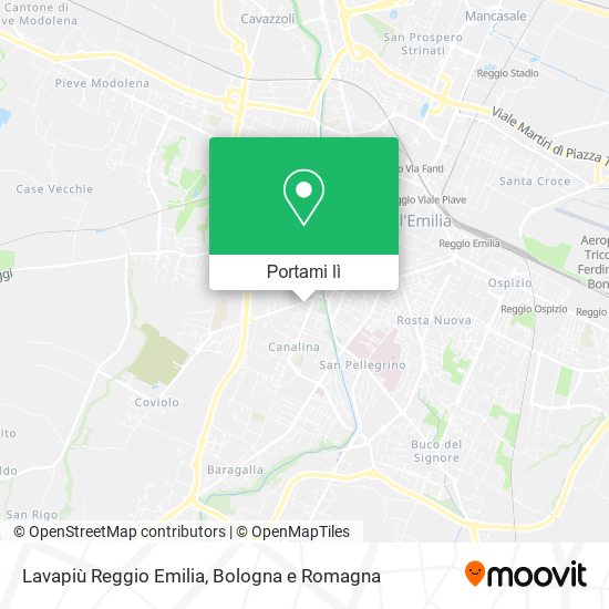 Mappa Lavapiù Reggio Emilia