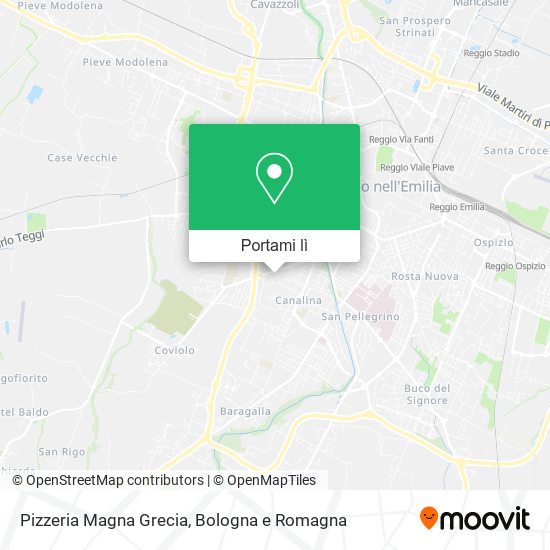 Mappa Pizzeria Magna Grecia