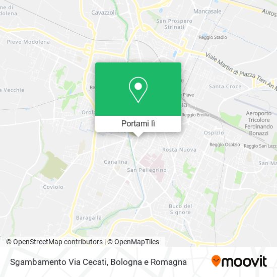 Mappa Sgambamento Via Cecati