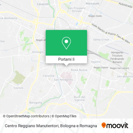 Mappa Centro Reggiano Manutentori