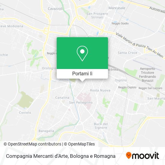 Mappa Compagnia Mercanti d'Arte