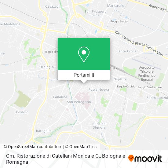 Mappa Cm. Ristorazione di Catellani Monica e C.