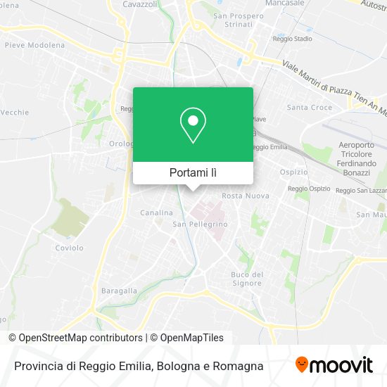 Mappa Provincia di Reggio Emilia