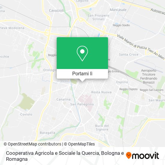 Mappa Cooperativa Agricola e Sociale la Quercia