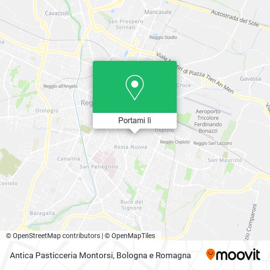 Mappa Antica Pasticceria Montorsi