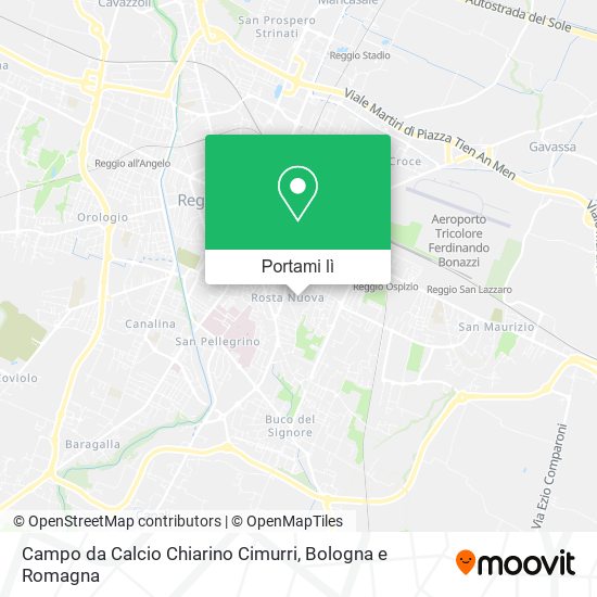 Mappa Campo da Calcio Chiarino Cimurri