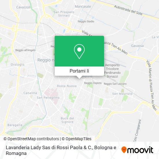 Mappa Lavanderia Lady Sas di Rossi Paola & C.