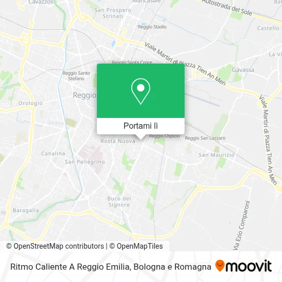 Mappa Ritmo Caliente A Reggio Emilia