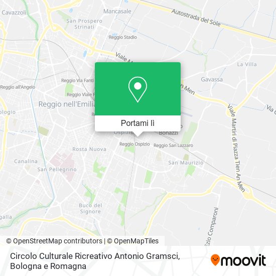 Mappa Circolo Culturale Ricreativo Antonio Gramsci