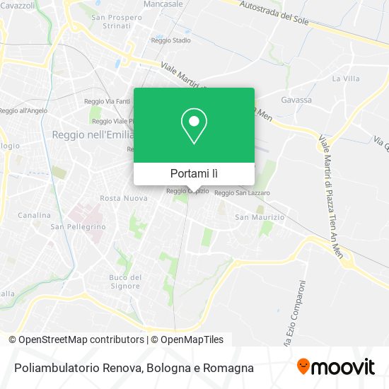 Mappa Poliambulatorio Renova