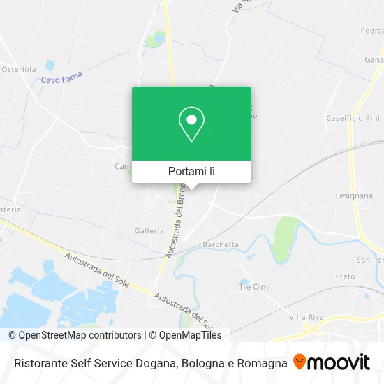 Mappa Ristorante Self Service Dogana