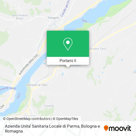 Mappa Azienda Unita' Sanitaria Locale di Parma