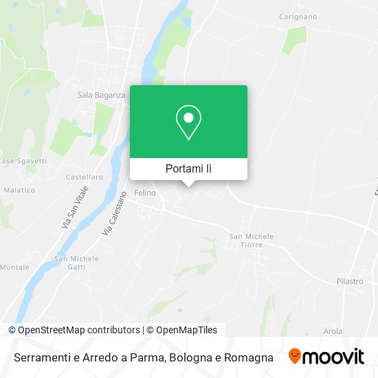 Mappa Serramenti e Arredo a Parma