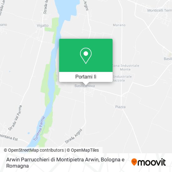 Mappa Arwin Parrucchieri di Montipietra Arwin