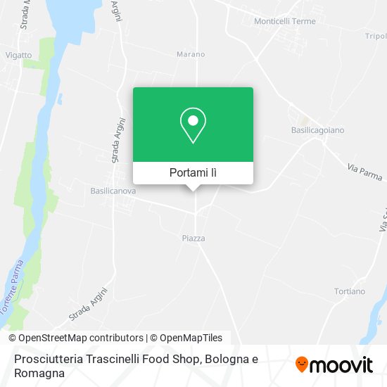 Mappa Prosciutteria Trascinelli Food Shop