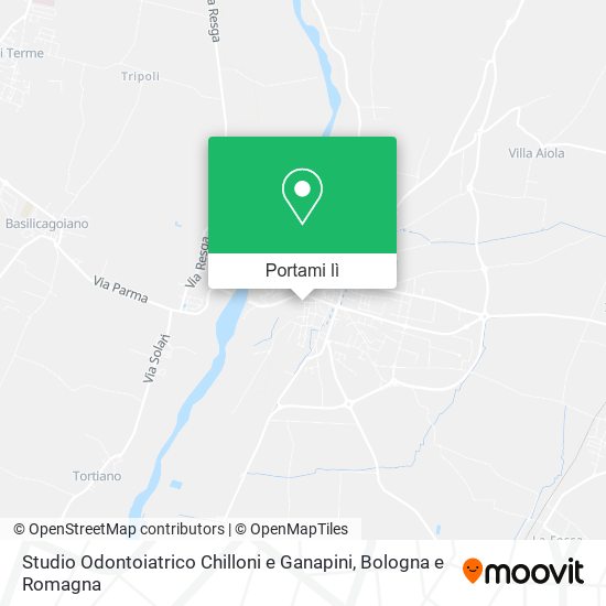 Mappa Studio Odontoiatrico Chilloni e Ganapini