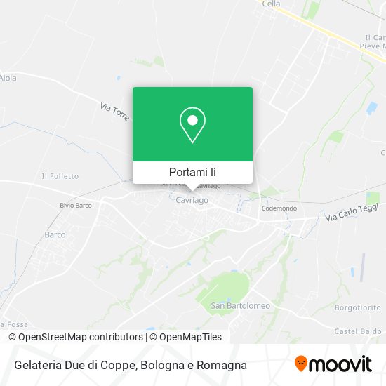 Mappa Gelateria Due di Coppe