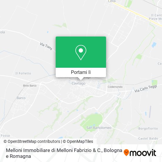 Mappa Melloni Immobiliare di Melloni Fabrizio & C.
