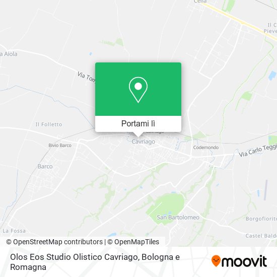 Mappa Olos Eos Studio Olistico Cavriago