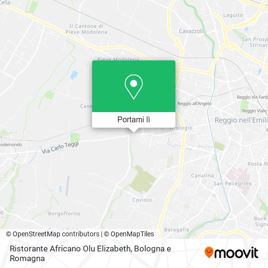 Mappa Ristorante Africano Olu Elizabeth