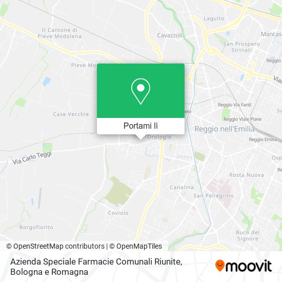 Mappa Azienda Speciale Farmacie Comunali Riunite