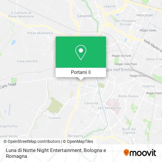 Mappa Luna di Notte Night Entertainment