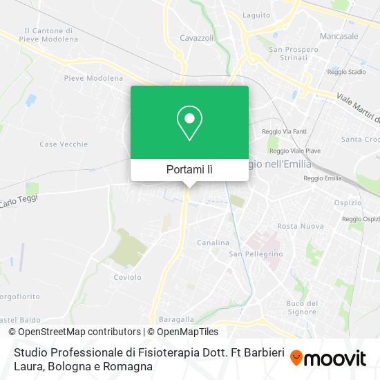 Mappa Studio Professionale di Fisioterapia Dott. Ft Barbieri Laura