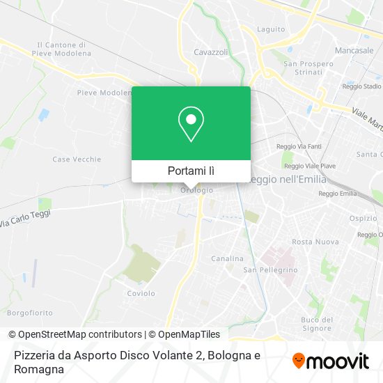 Mappa Pizzeria da Asporto Disco Volante 2