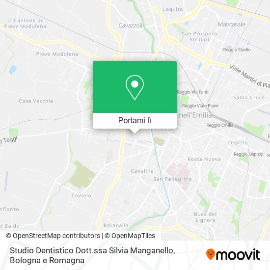 Mappa Studio Dentistico Dott.ssa Silvia Manganello