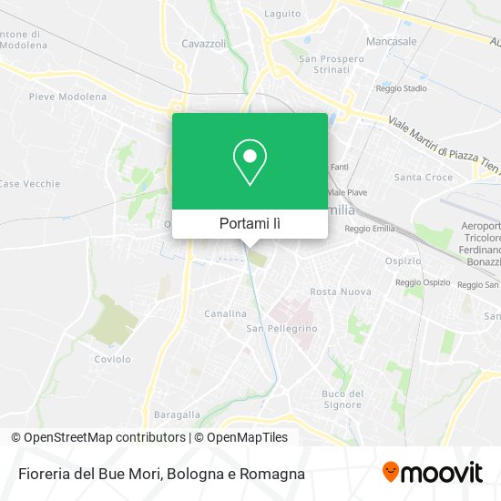 Mappa Fioreria del Bue Mori