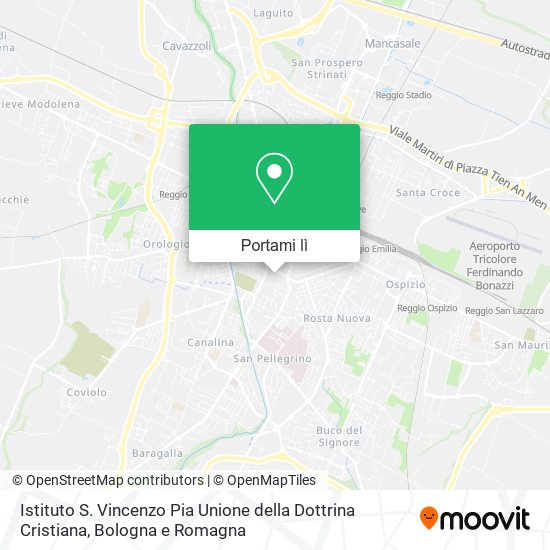 Mappa Istituto S. Vincenzo Pia Unione della Dottrina Cristiana