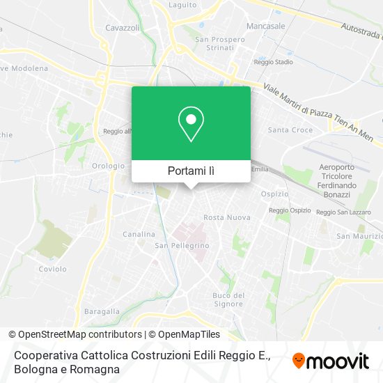 Mappa Cooperativa Cattolica Costruzioni Edili Reggio E.