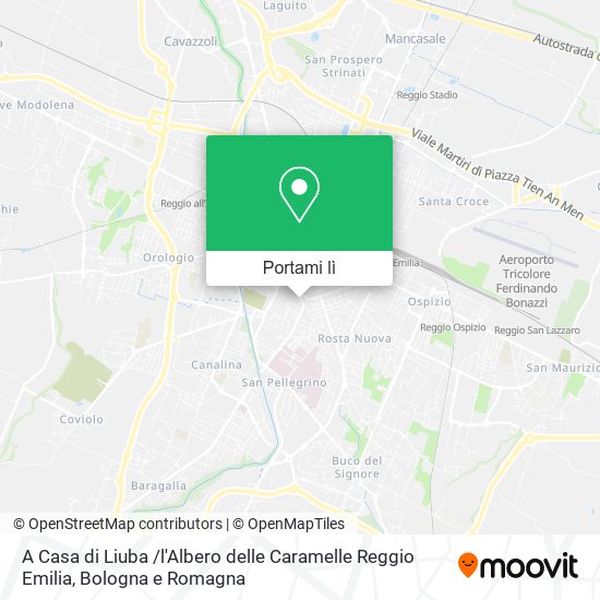 Mappa A Casa di Liuba /l'Albero delle Caramelle Reggio Emilia