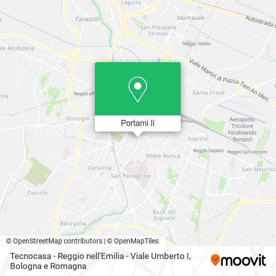 Mappa Tecnocasa - Reggio nell'Emilia - Viale Umberto I