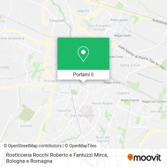 Mappa Rosticceria Rocchi Roberto e Fantuzzi Mirca