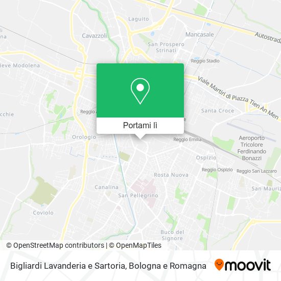 Mappa Bigliardi Lavanderia e Sartoria