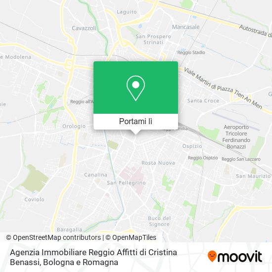 Mappa Agenzia Immobiliare Reggio Affitti di Cristina Benassi