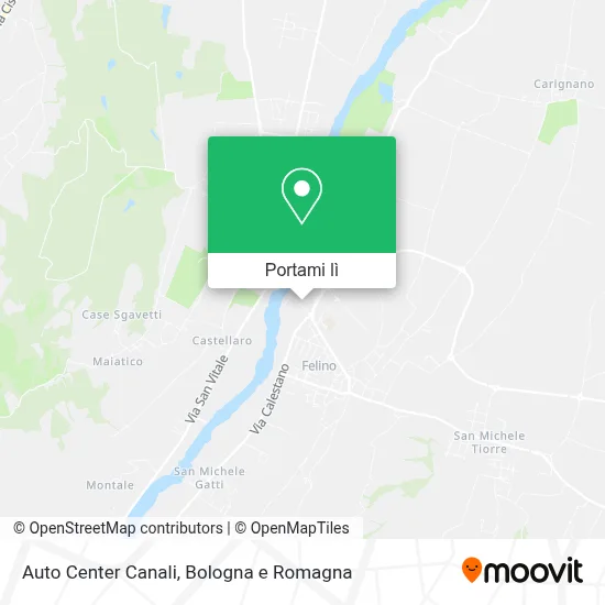 Mappa Auto Center Canali
