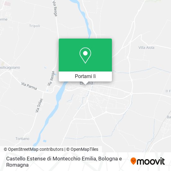 Mappa Castello Estense di Montecchio Emilia