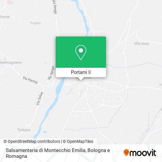 Mappa Salsamenteria di Montecchio Emilia