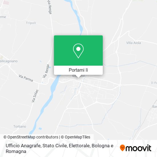 Mappa Ufficio Anagrafe, Stato Civile, Elettorale