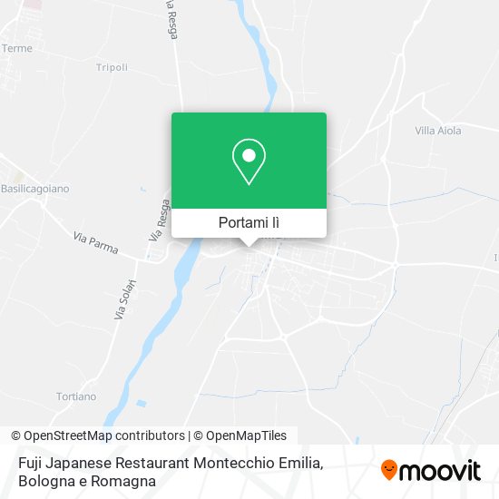 Mappa Fuji Japanese Restaurant Montecchio Emilia